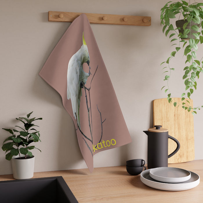 Cockatoo Kitchen Tea Towel Mocha