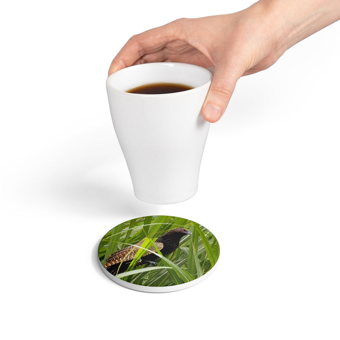 Ceramic drink coaster-Pheasant